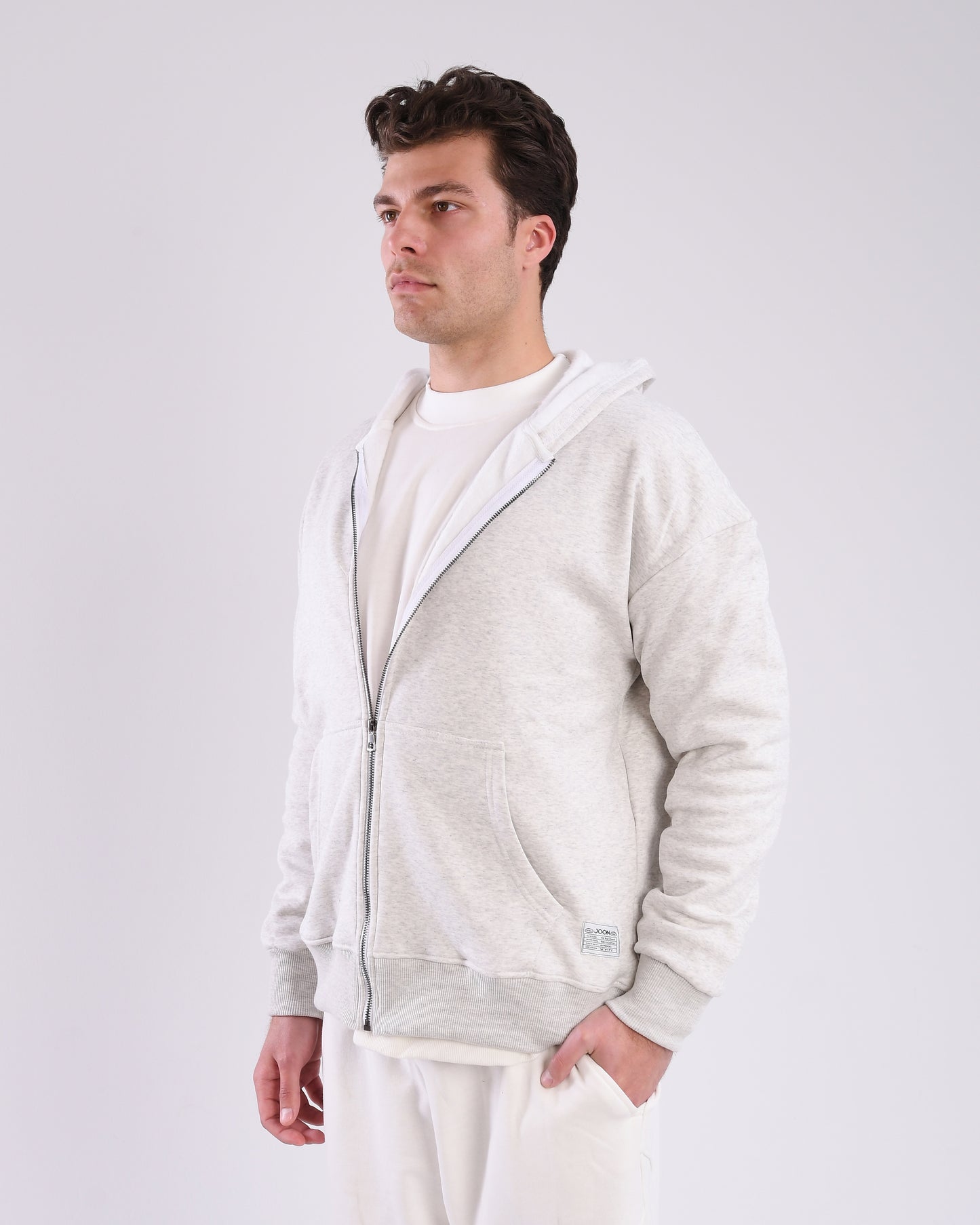 Light Grey Zip-Up Jacket